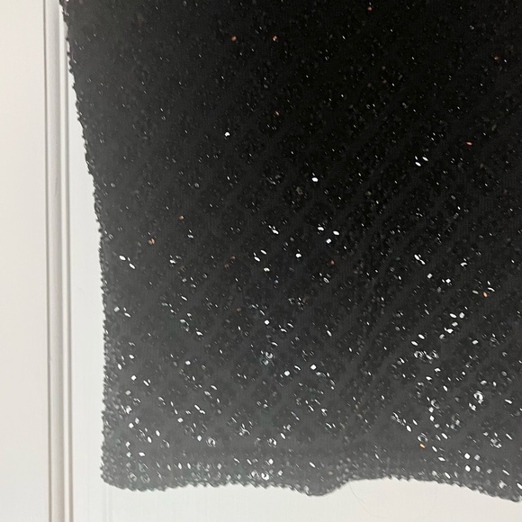 🖤 Ann Taylor 100% Silk Black Sequin Blouse - Picture 4 of 8